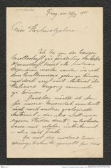 Nachlass Franz Steindachner, Brief von Degler an Franz Steindachner (29.01.1901), Inv.Nr. 103.01, Seite 1